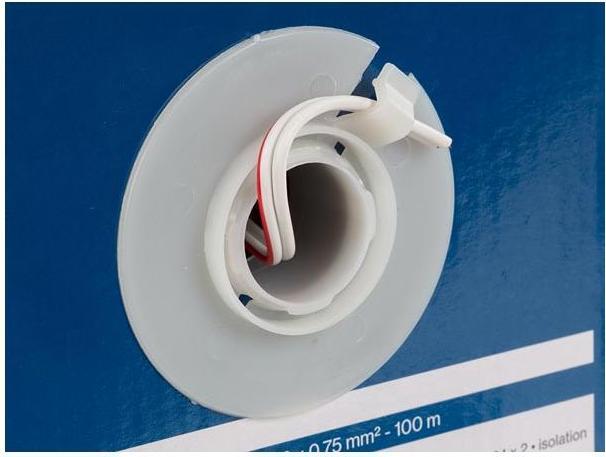 Actual product image Cables SPEAKER WIRE - WHITE - 2 x 0.75 mm² - 100 m (100 m, 0.75 mm²)