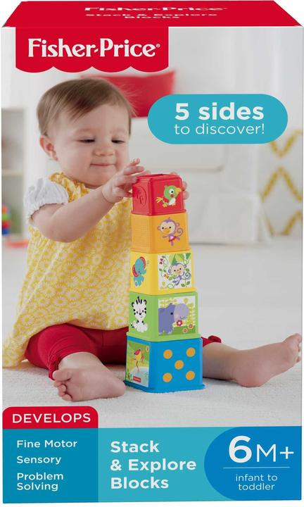 Actual product image Fisher-Price Stack & Explore Blocks