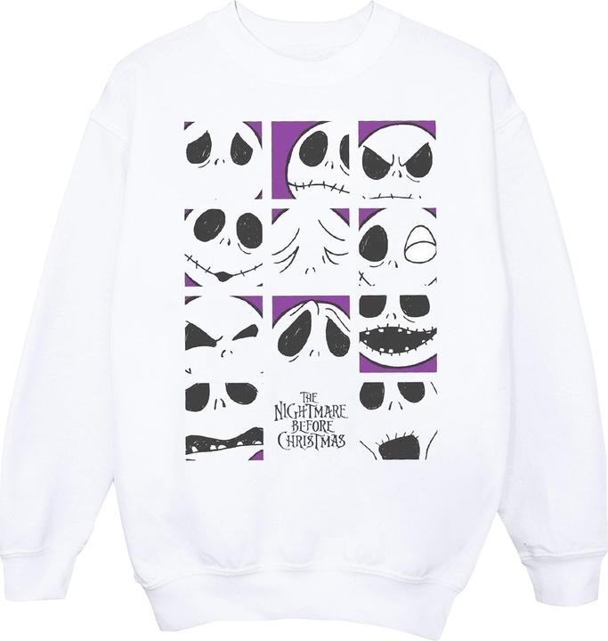 Immagine prodotto Disney Nightmare Before Christmas Many Faces Of Jack Squares Felpa Uomo (S)