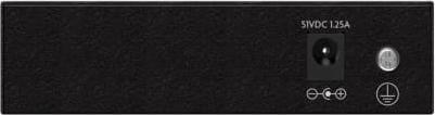 Actual product image Luxul Wireless SW-100-04P-E Network Switch Unmanaged Power over Ethernet (PoE) Black (4 Ports)