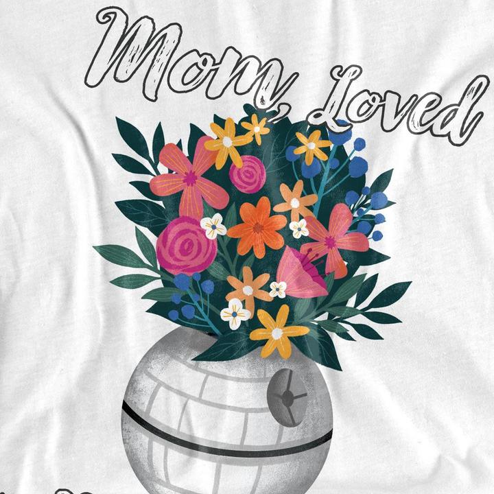 Actual product image Star Wars Unisex Adult Mom Loved To The Death Star Mothers Day T-Shirt (XXL)