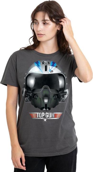 Actual product image Top Gun Unisex Adult Iceman Helmet T-Shirt (S)
