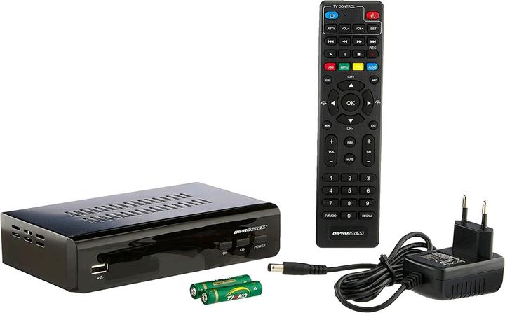 Actual product image Diprogress DPT 203HD 2in1 Hevc H265 10 Bit Decoder with Universal Remote Control (DVB-T2)