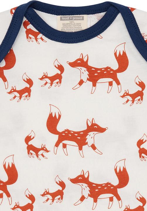 Produktbild loud + proud Shirt Druck Fuchs Terracotta (68)