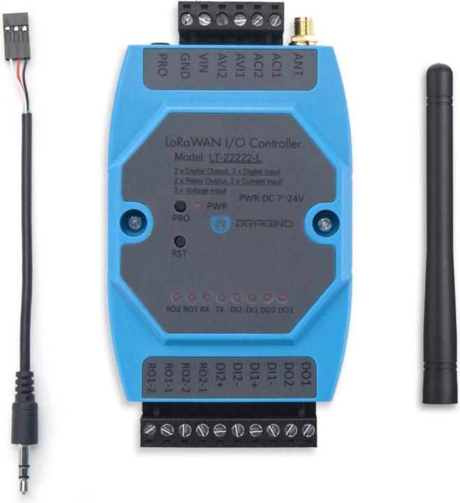 Actual product image Dragino Controller - LoRa - LoRaWAN I/O Controller - LT-22222-L-EU868 (Analogue actuator)