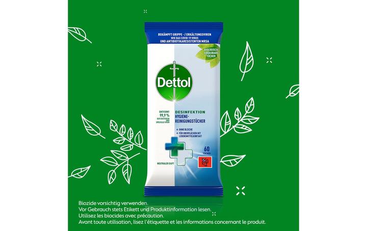 Actual product image Dettol Disinfectant cleaning wipes
