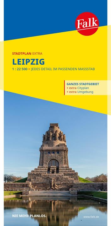 Actual product image Falk City map Extra Leipzig 1:22,500