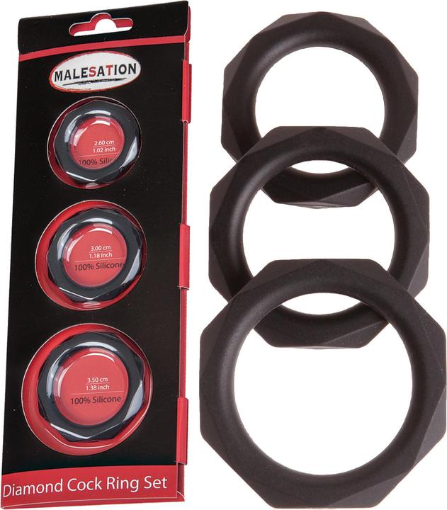 Produktbild Malesation Diamond Cock Ring Set (2.60 cm)