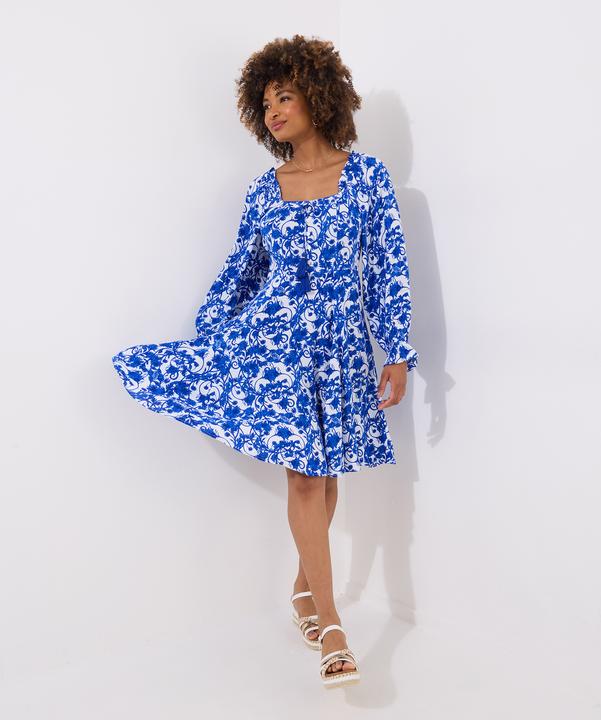 Image du produit Joe Browns Tasselled Grecian Floral Long Sleeve Mini Dress (14)