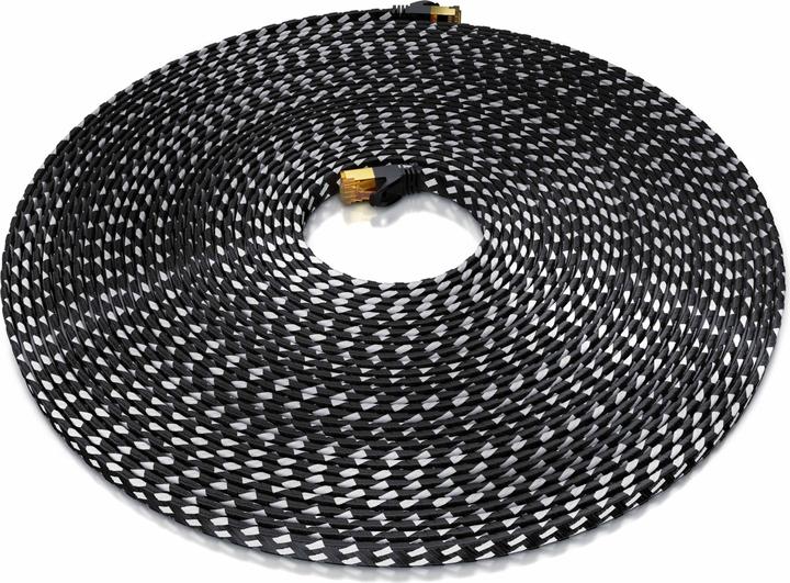 Actual product image Primewire CAT 7 network cable flat cotton jacket - LAN patch cable data cable - flat ribbon cable - (U/FTP, CAT7, 20 m)