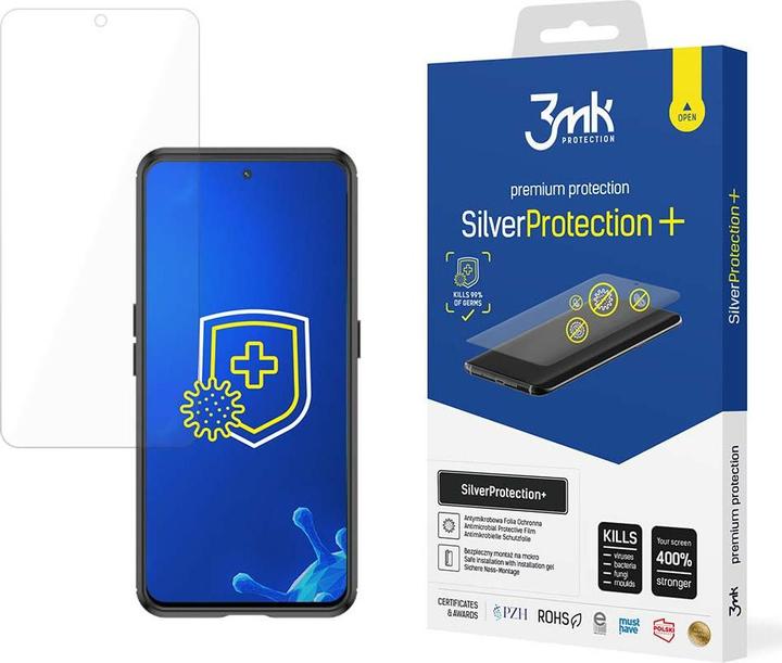 Produktbild 3MK SilverProtect+ Realme GT3/GT Neo5 Folia Antymikrobowa montowana na mokro (1 Stück, Realme GT3)