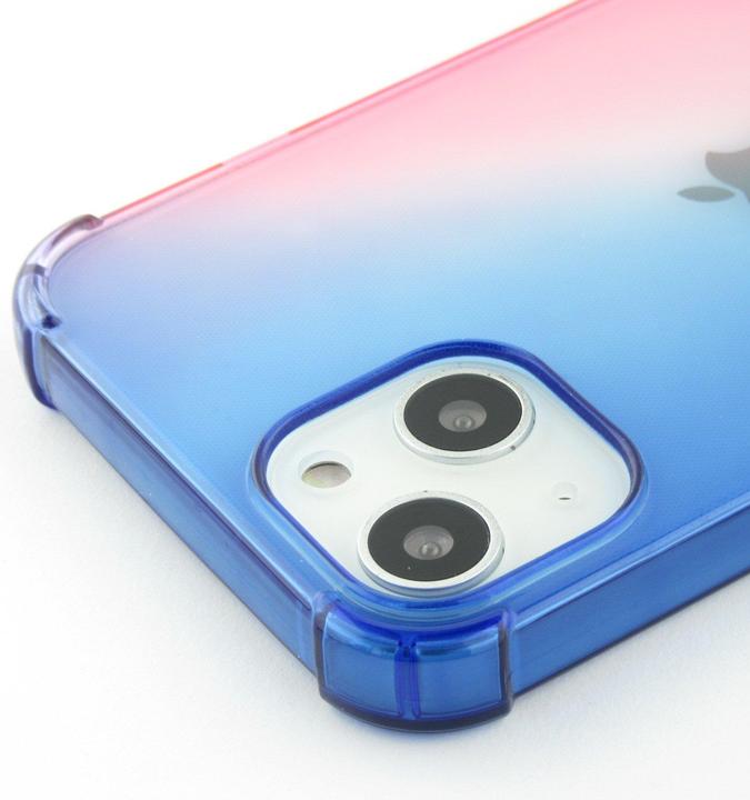 Actual product image PhoneLook Cover Rubber Bumper Rainbow with extra protection for corners Antishock bleu (Apple iPhone 15)