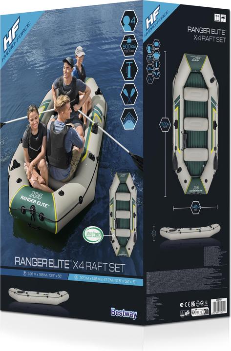 Bestway Set Gommone Ranger Elilte X4 (320 cm, 4 pers.)