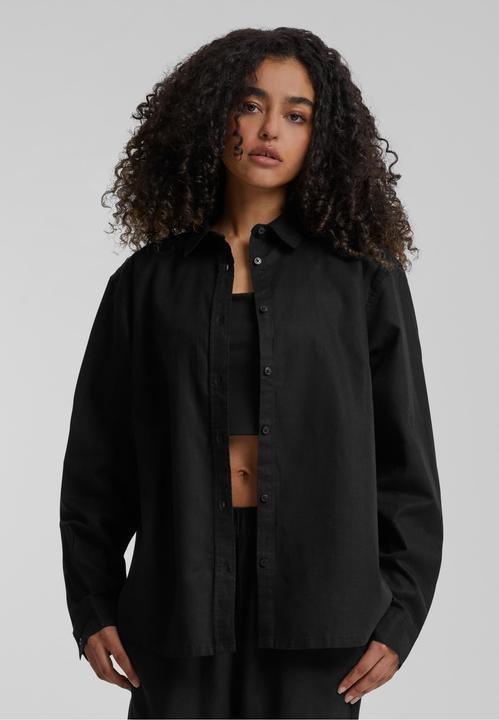 Produktbild Urban Classics Ladies Linen Mixed Oversized Shirt - 165597 (3XL)