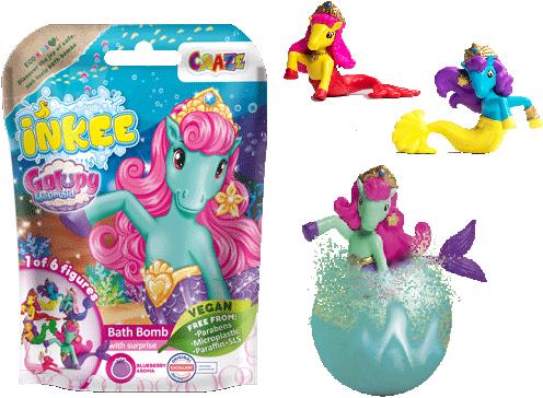 Craze Inkee overshoot bathing balls Galupy Mermaid