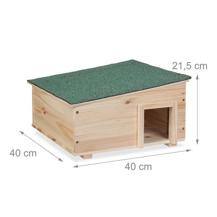 Actual product image Relaxdays Hedgehog House