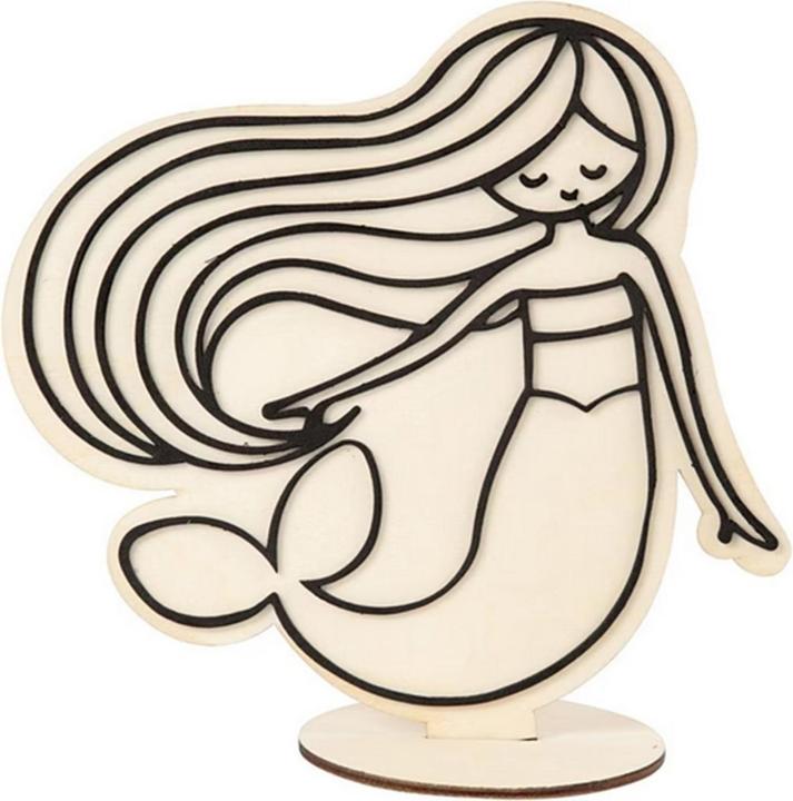 Actual product image Creativ Company Wooden article mermaid 18 cm