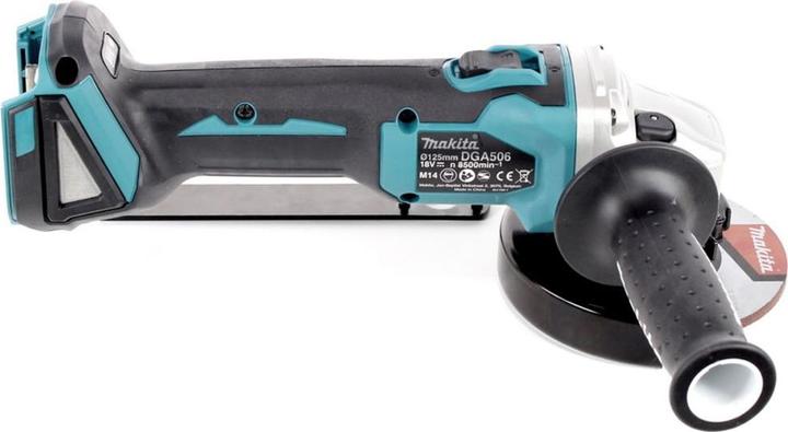 Actual product image Makita DGA 506 RG1 Battery angle grinder 18 V 125 mm Brushless + 1x battery 6.0 Ah + charger (125 mm)