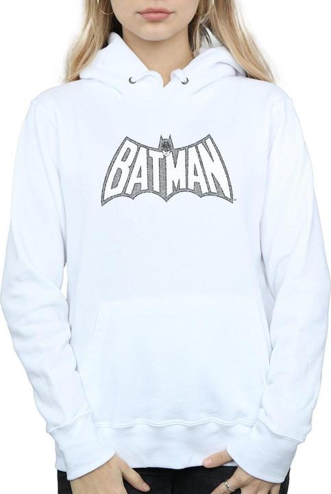 Actual product image Womens/Ladies Batman Retro Crackle Logo Hoodie (M)