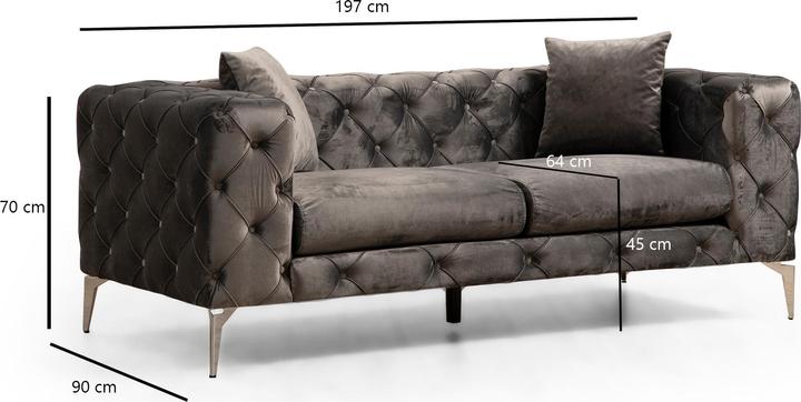 Actual product image Atelier del Sofa Navy (2 person sofa)