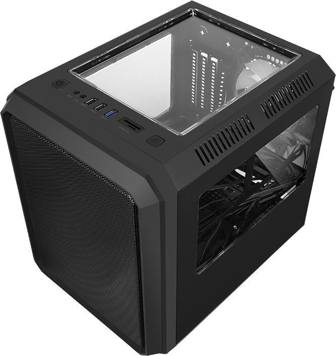 Image du produit Itek Boitier Cube Micro ATX QBO 8 Evo RGB avec fenêtre (Noir) (mATX, Mini-ATX)