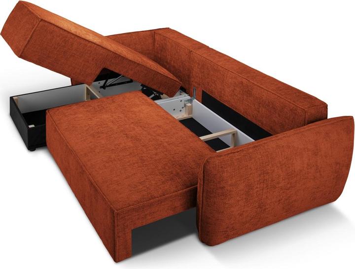 Actual product image Micadoni Left Corner Sofa With Bed Function And Box, "Kaelle", 4 Seats, 252x165x87Made in Europe (Corner sofa)