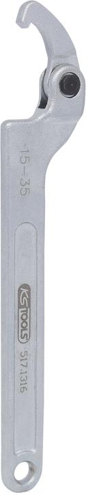 Actual product image KS Tools Articulated hook wrench with nose (15 mm, 35 mm)