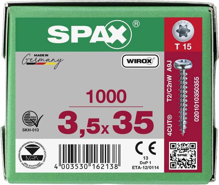 Produktbild Spax Spanplattenschrauben (1000 Schrauben pro Stück)