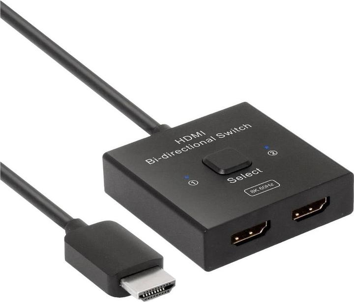 Produktbild Club 3D Club3D HDMI Switch 2-in-1 bidirektional 8K60Hz/4K120Hz UHD retail