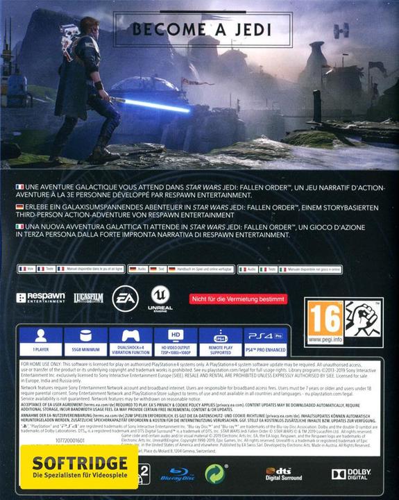 Immagine prodotto EA Games Star Wars: Jedi Fallen Order (PS4, DE)