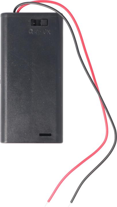 Actual product image XCell Battery holder for 2x Mignon AA LR6 battery with on/off switch