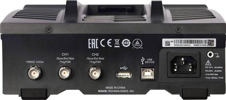 Actual product image Rigol DG992 Function generator mains-powered 100MHz (max) 2-channel arbitrary, triangle, pulse, rectangle