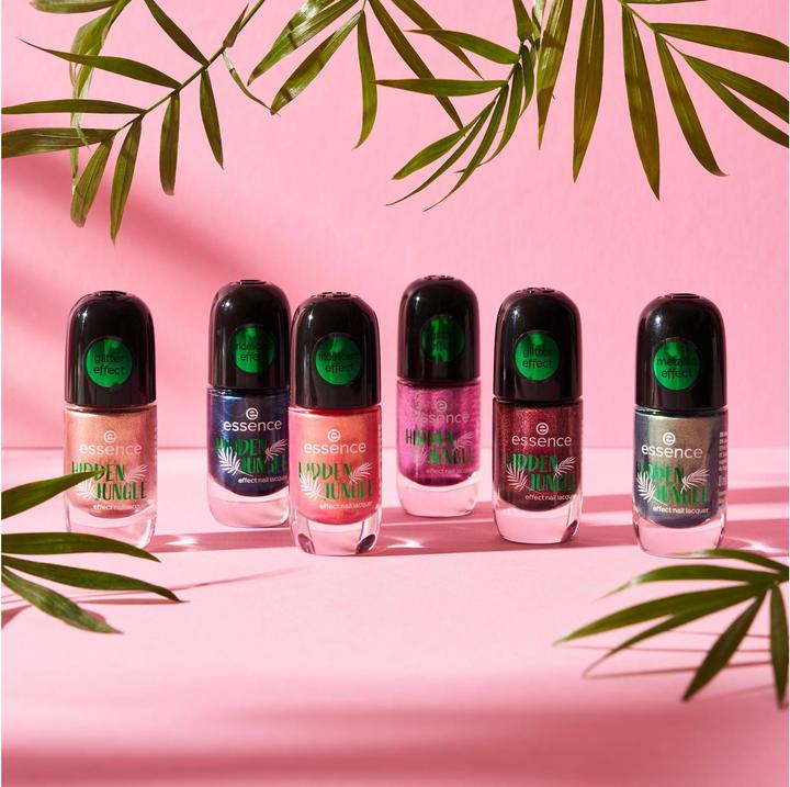 Produktbild essence HIDDEN JUNGLE effect nail lacquer (01 Secret Gem, Gel-Effekt Nagellack)