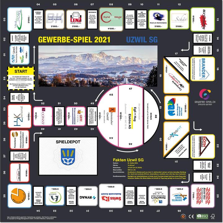 Immagine prodotto Gewerbe-Spiel Gioco da tavolo Uzwil SG (tedesco) (Tedesco)