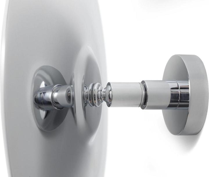 Productafbeelding tesa VISIOON make-upspiegel met 3x vergroting - Spiegel voor wandmontage zonder boren, zilver
