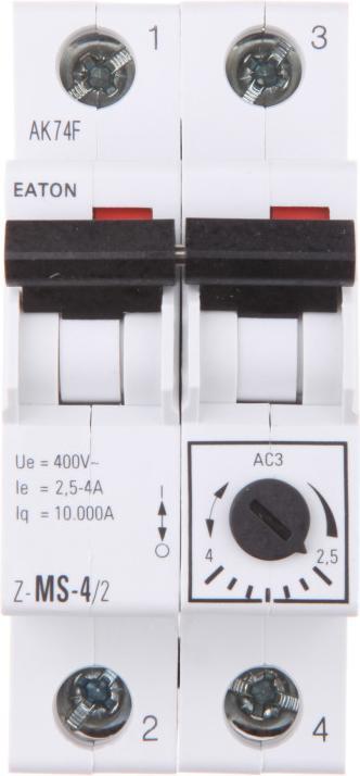 Produktbild Eaton Motorschutzschalter, 2,5-4 A, 2p 248396