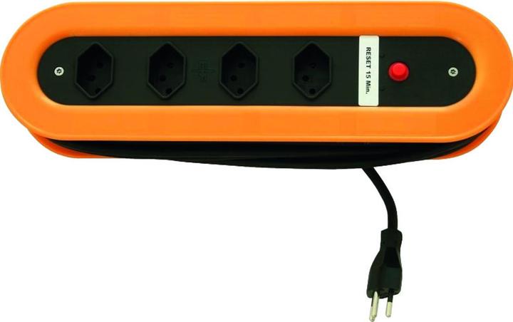 Produktbild Steckdosenleiste mit Kabelaufroller Kabeltresor PICO (4 x, Typ 13, 10 m)