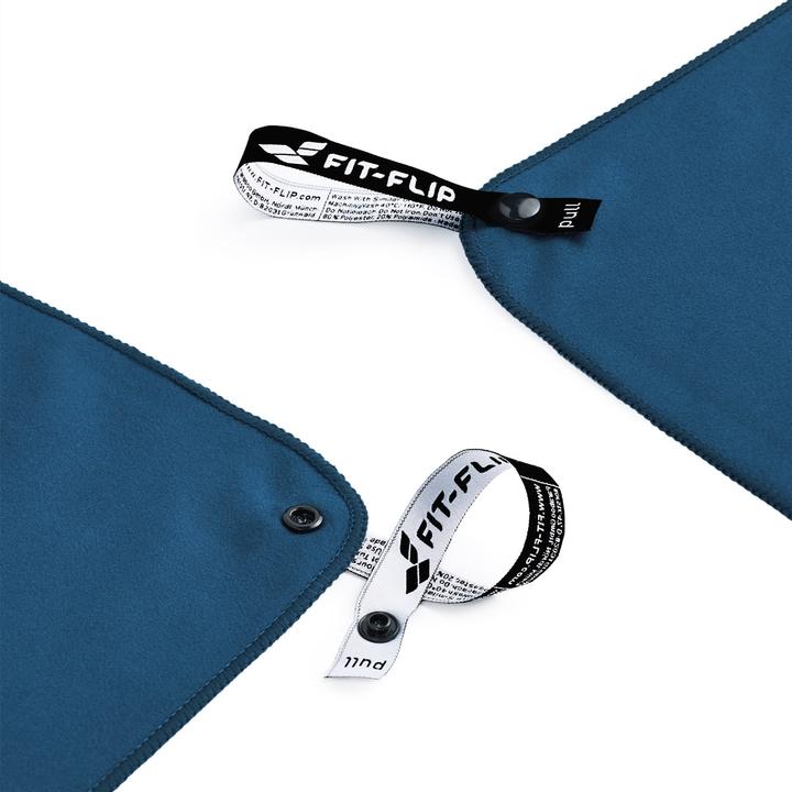 Actual product image Fit-Flip Mikrofaser Handtuch schnelltrocknend mit Tasche 60x120cm (60 x 120 cm)