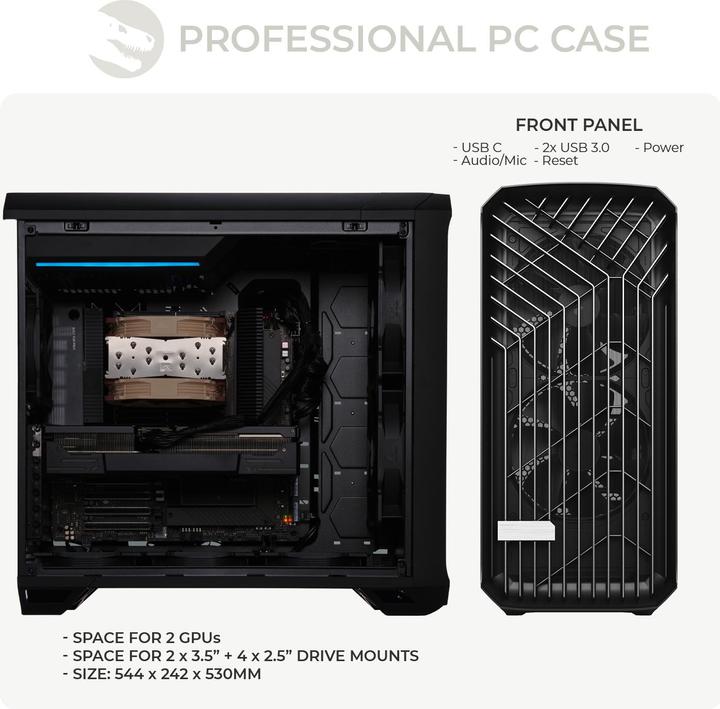 Actual product image Sedatech Workstation - UC0W927I1I1HF (256 GB, 2000 GB, RTX A6000)