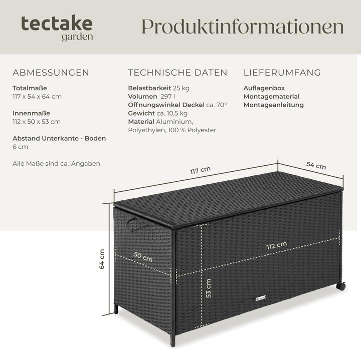 Image du produit tectake Coffre de rangement