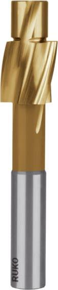 Actual product image Ruko Flat countersink Din 373 M4 Grade Medium F.Dl Hss Tin Z.3 - 102409T (8 millimetres)