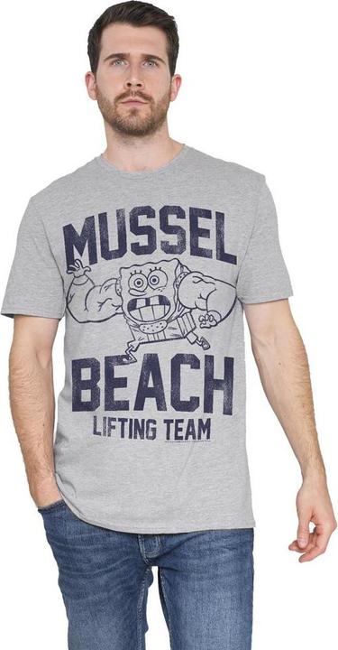 Produktbild Spongebob Squarepants Mussle Beach Lifting Team TShirt (S)