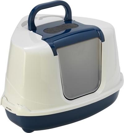 Immagine prodotto Moderna Hoek Kattenbak Flip Donkerblauw/Wit (Lettiera per gatti aperta)