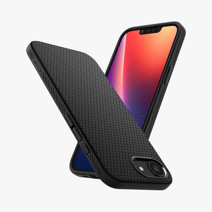 Produktbild Spigen Liquid Air iPhone SE(2025) Case - Matte Black (Apple iPhone 16e)