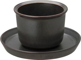 Immagine prodotto KINTO Leaves To Tea - Tazza e piattino - Nero 160 Ml (1 x)