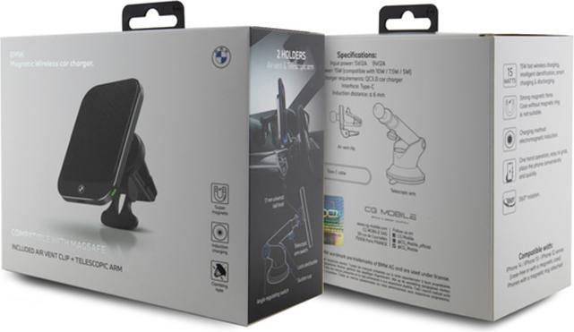 Immagine prodotto BMW BMMWCCDTPK 15W do szyby/do kratki czarny/nero MagSafe Signature Edition