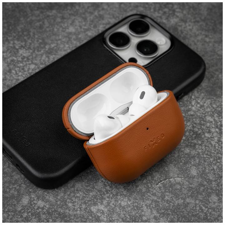 Immagine prodotto Fixed PodsLeather per Apple Airpods 3, marrone (Borsa per cuffie)