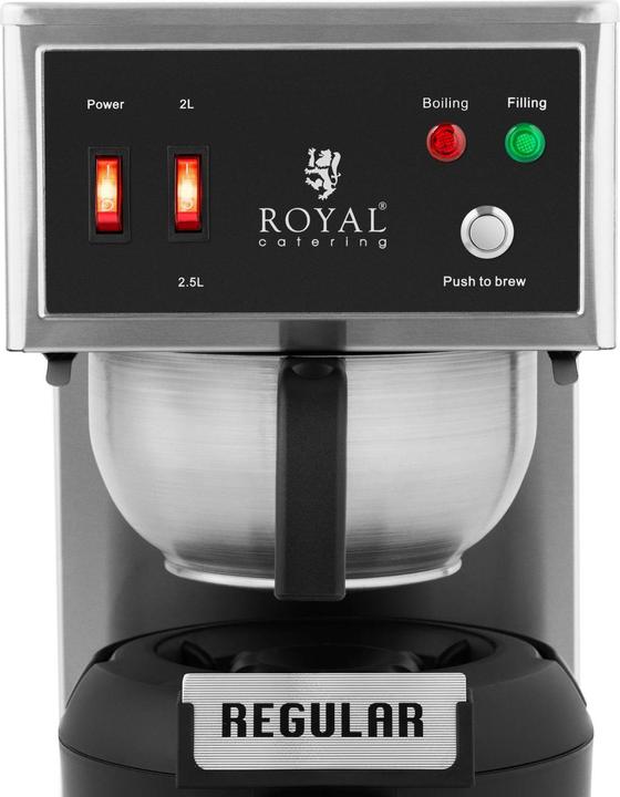 Actual product image Royal Catering Filter Coffee Machine - 2.5 L - incl. Thermal flask with tap