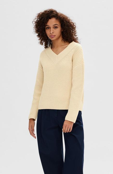Actual product image Selected Femme V-neck knit jumper (L)