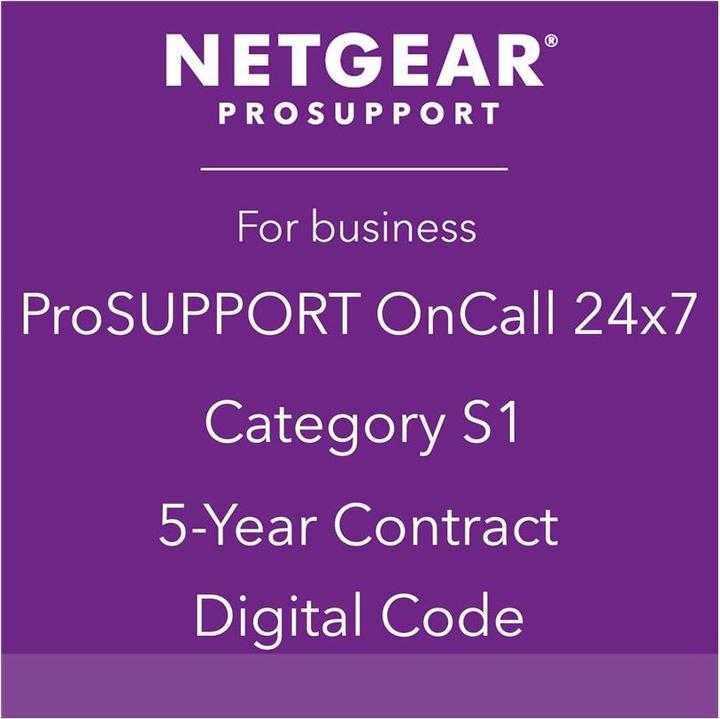 Netgear ProSupport OnCall 24x7 Category S1 - Technischer Support (60 Monate, Post Warranty)